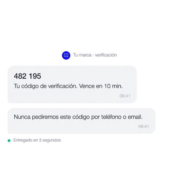 Ejemplo de OTP: código de verificación con vencimiento
