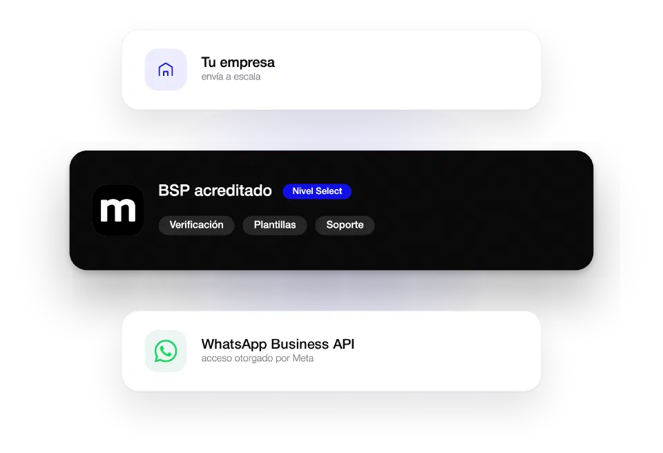 Tu empresa, un BSP acreditado y la WhatsApp Business API
